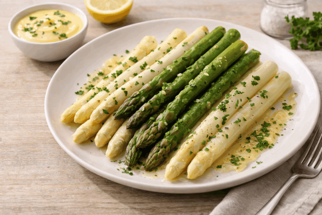 Avec quoi servir les asperges une fois préparées