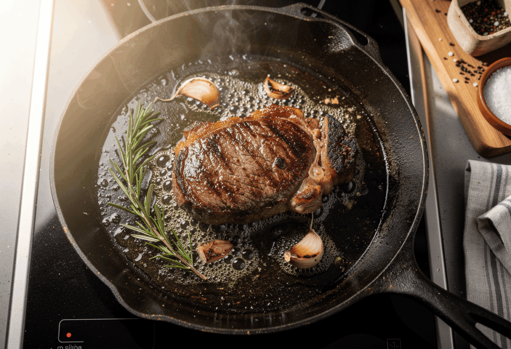 Comment cuire un steak à la poêle