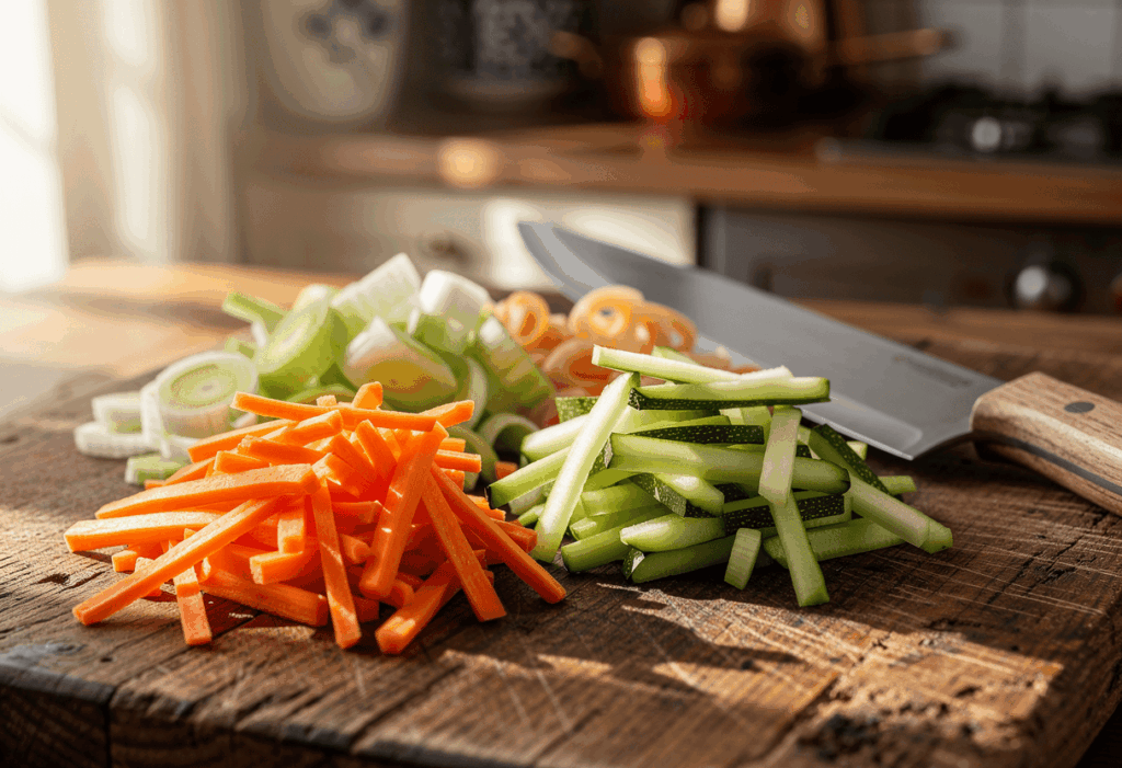 Comment cuisiner une julienne de légumes