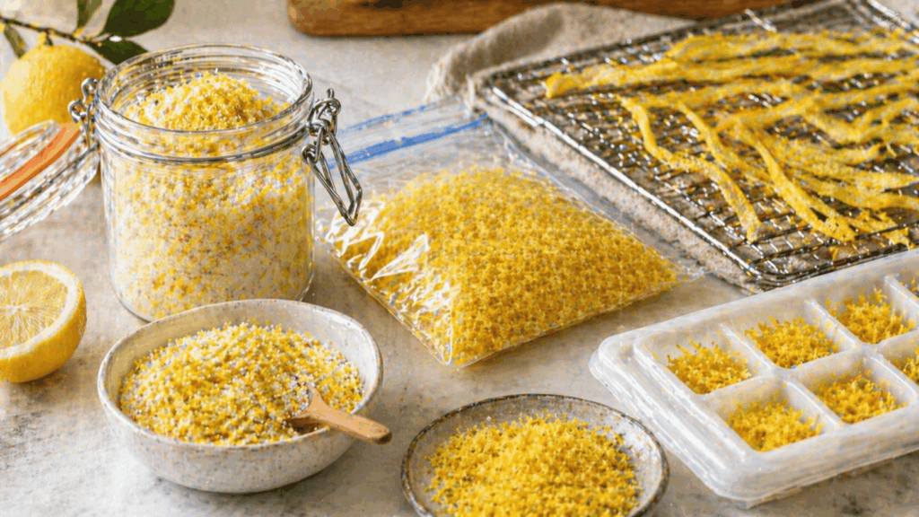 Conserver les zestes de citron
