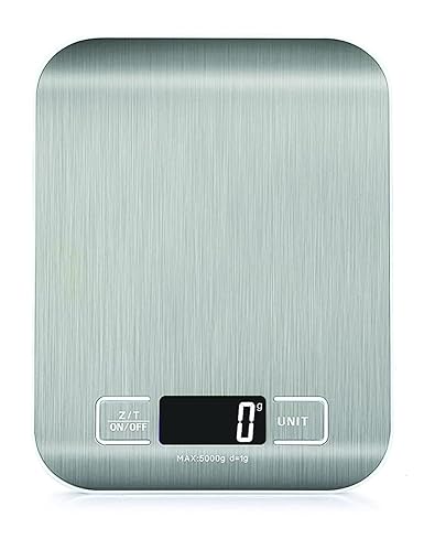 HomeFashion balance cuisine inox 5kg précision 1g