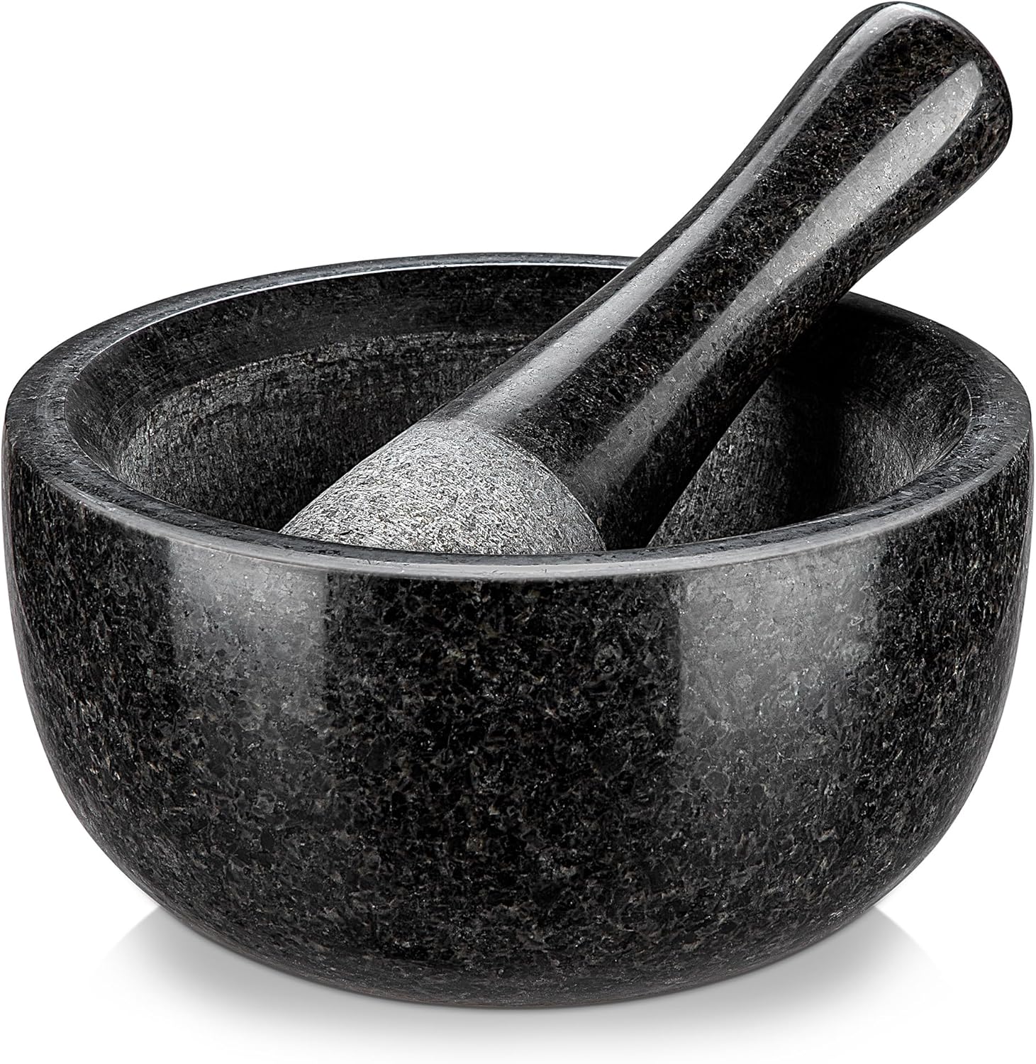 Velaze mortier pilon granit poli 16 cm cuisine