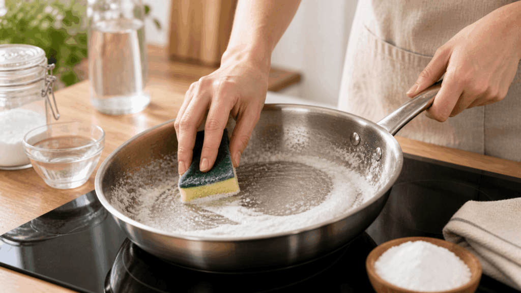 Ce qu'il ne faut jamais faire sur de l'inox jauni