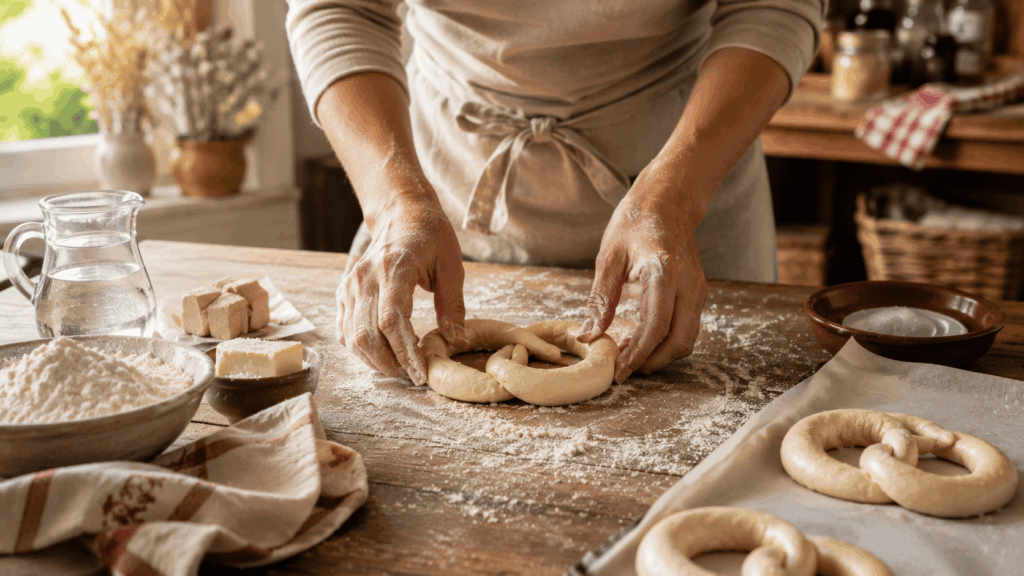 Préparation du Bretzel Maison
