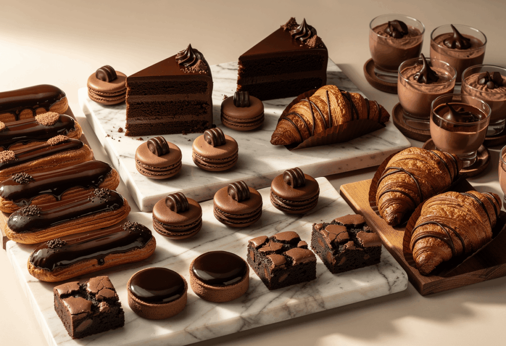 Les meilleures pâtisseries au chocolat réunies